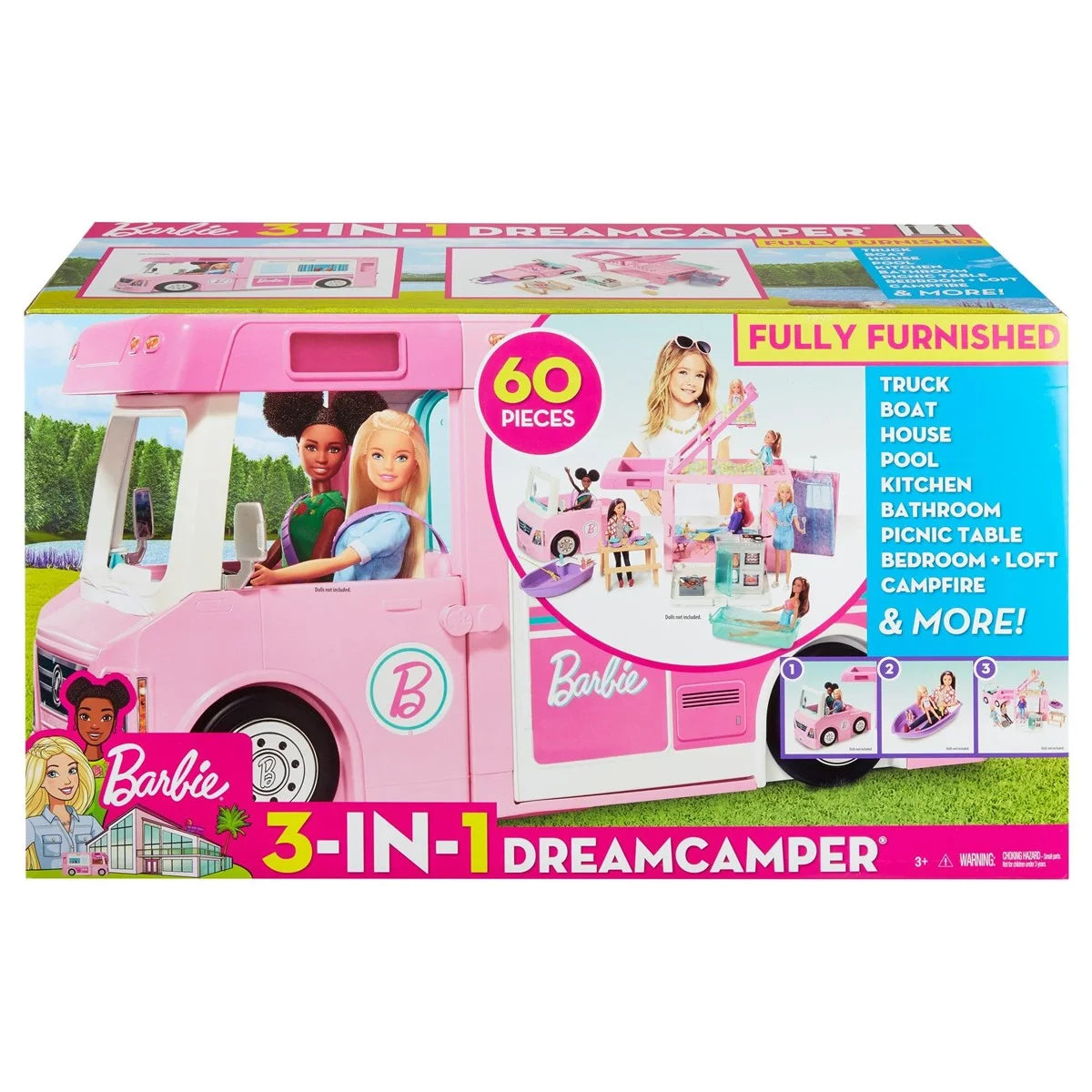 Barbie'nin Üçü Bir Arada Rüya Karavanı GHL93 | Toysall