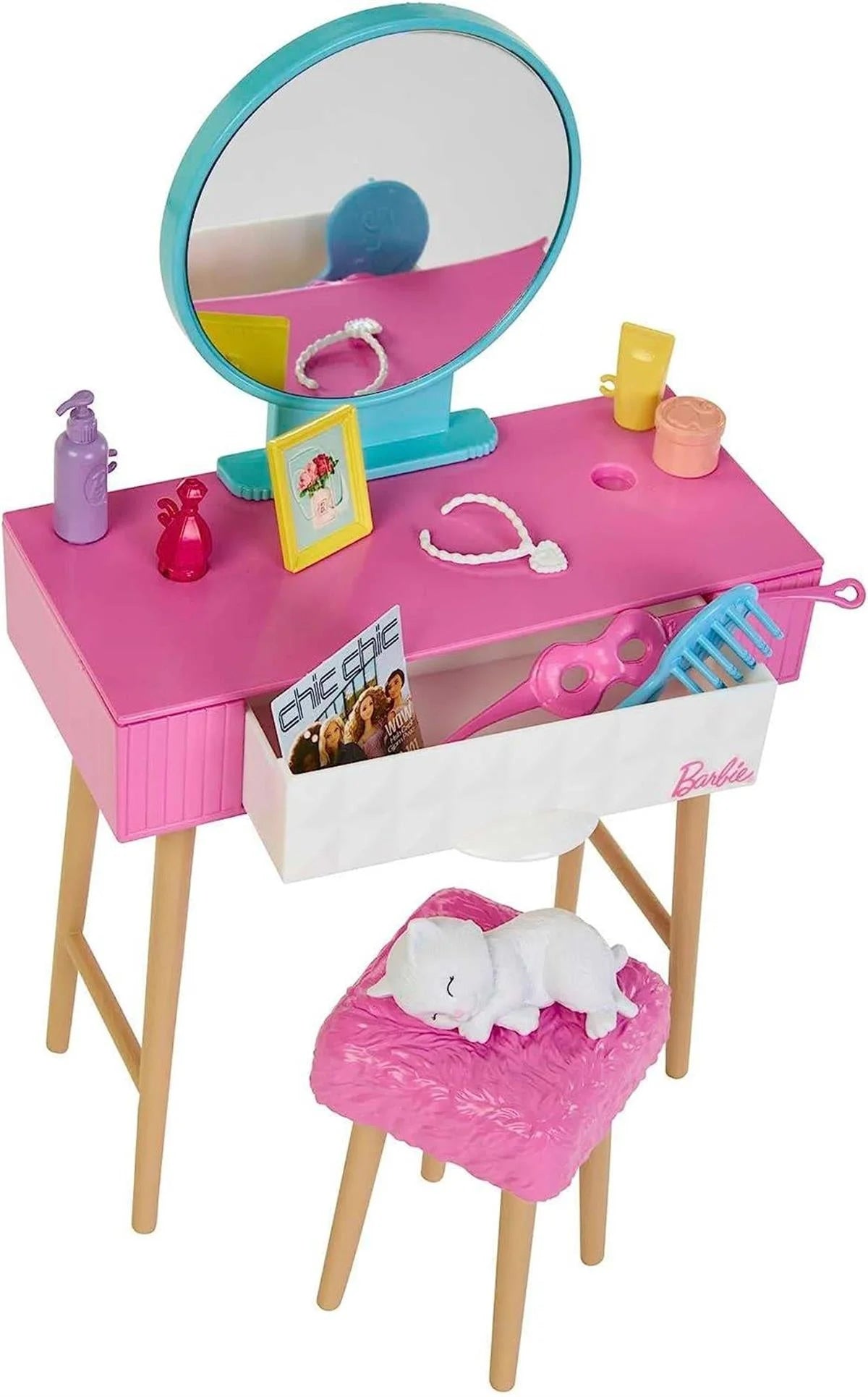 Barbie'nin Yatak Odası Oyun Seti HPT55 | Toysall