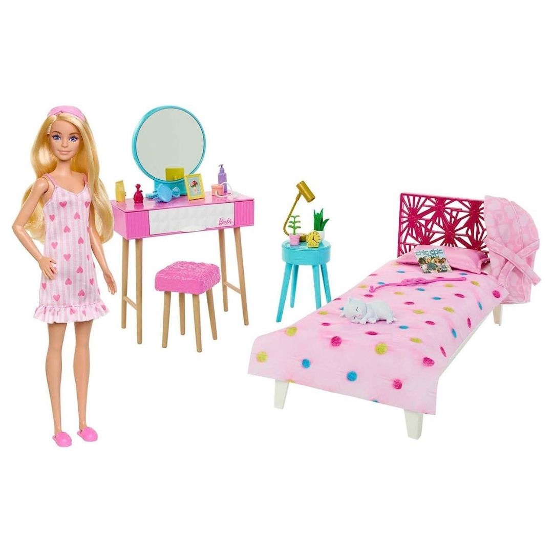 Barbie'nin Yatak Odası Oyun Seti HPT55 | Toysall