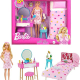 Barbie'nin Yatak Odası Oyun Seti HPT55 | Toysall