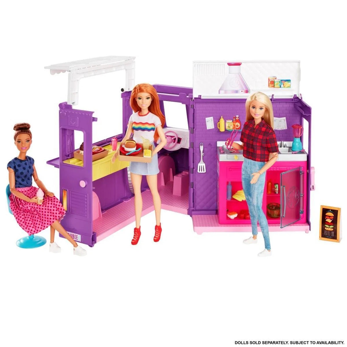 Barbie'nin Yemek Arabası Oyun Seti GMW07 | Toysall