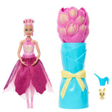 Barbie Petal Pop Lale Elbiseli Bebek JMF57