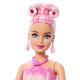 Barbie Petal Pop Lale Elbiseli Bebek JMF57