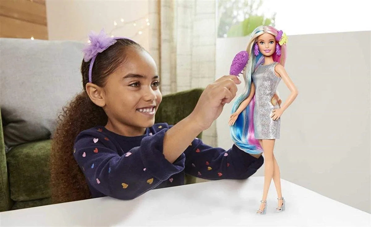 Barbie Rengarenk Saçlar Bebeği GHN04 | Toysall