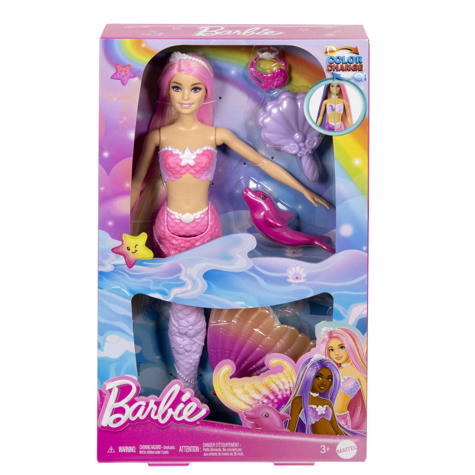Barbie Renk Değiştiren Deniz Kızı ve Aksesuarları HRP97 | Toysall