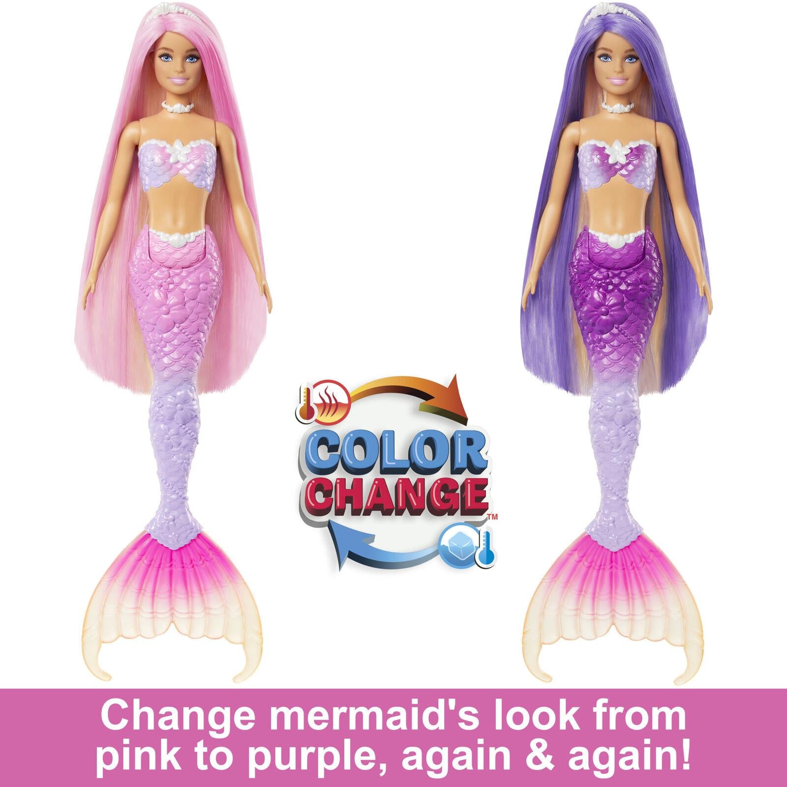 Barbie Renk Değiştiren Deniz Kızı ve Aksesuarları HRP97 | Toysall