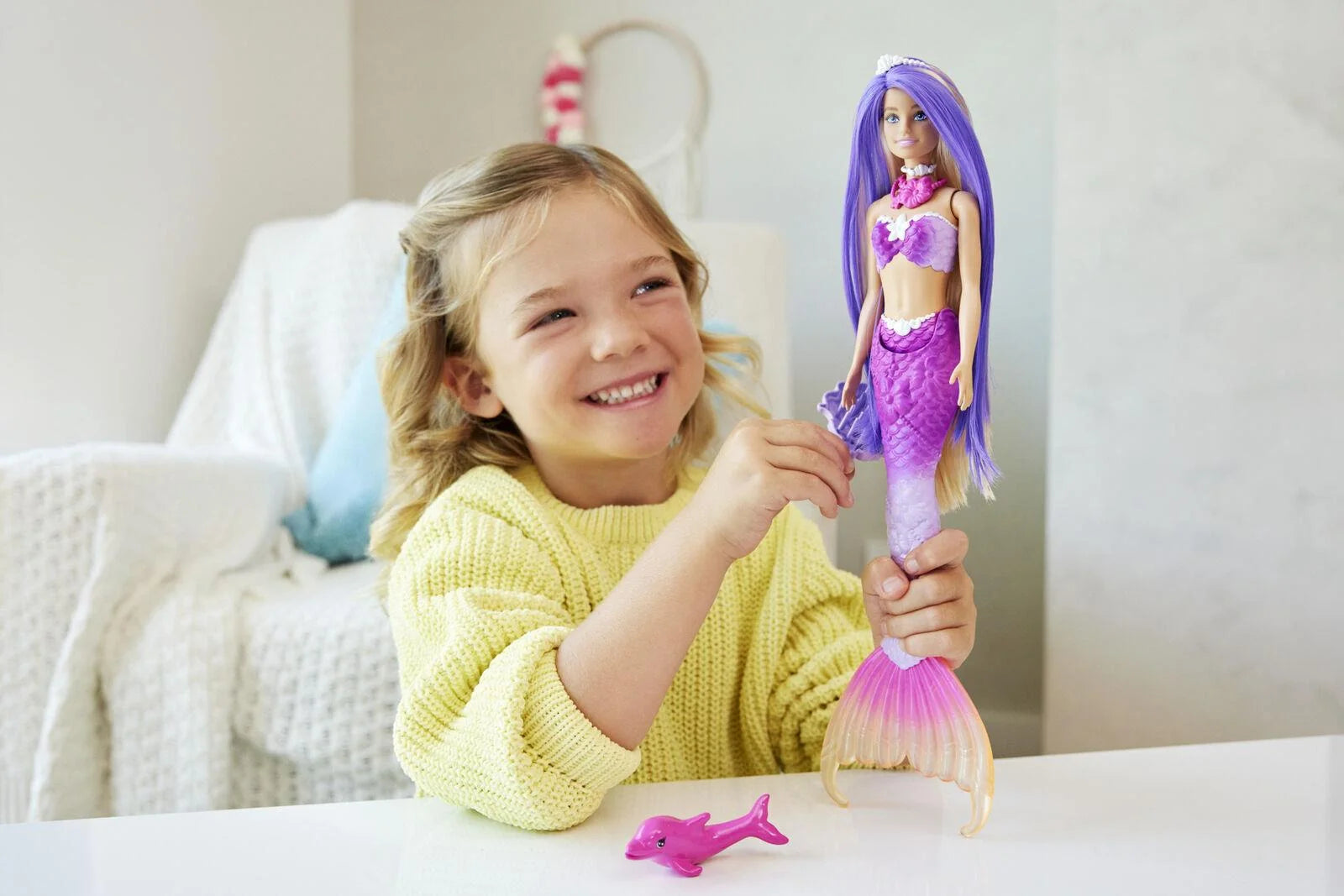 Barbie Renk Değiştiren Deniz Kızı ve Aksesuarları HRP97 | Toysall