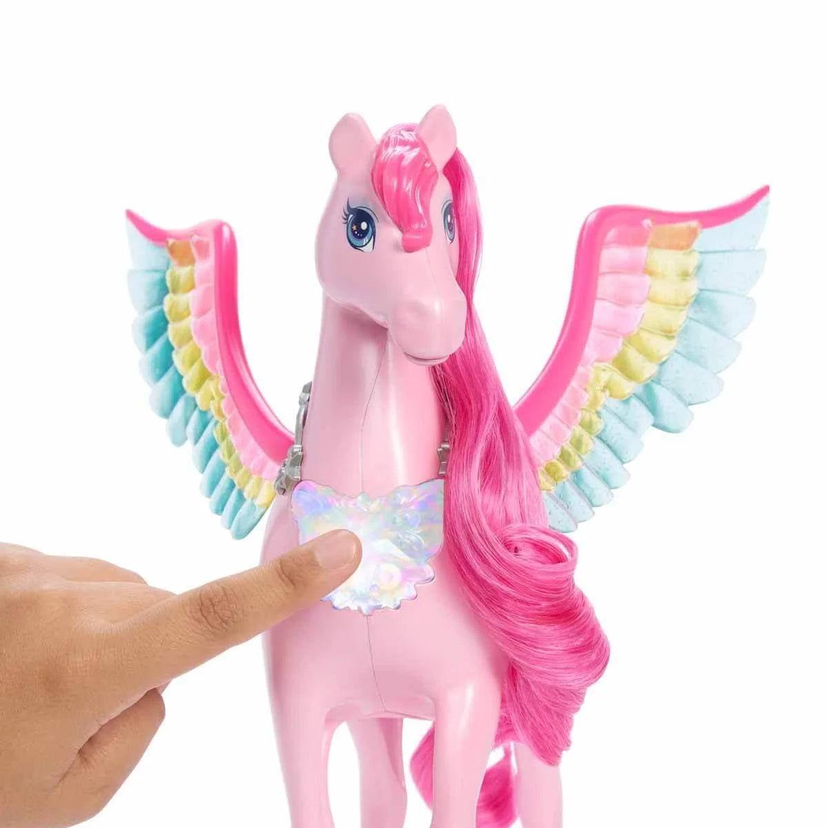 Barbie Sesli ve Işıklı Magic Pegasus ve Aksesuarları HLC40 | Toysall