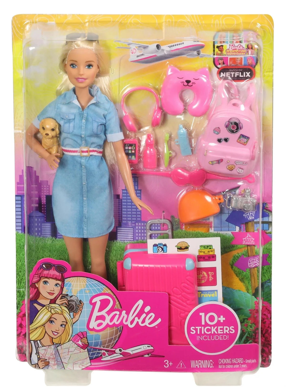 Barbie Seyahatte Bebeği ve Aksesuarları FWV25 | Toysall