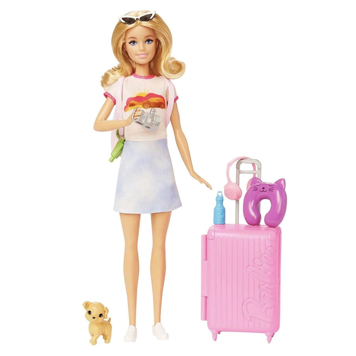 Barbie Seyahatte Bebeği ve Aksesuarları HJY18 | Toysall