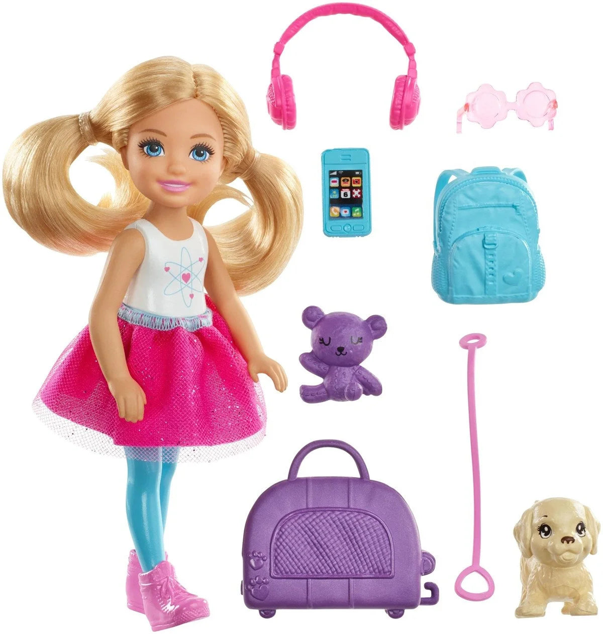 Barbie Seyahatte Chelsea ve Aksesuarları FWV20 | Toysall