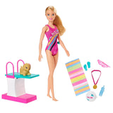 Barbie Seyahatte Yüzücü Barbie Oyun Seti GHK23