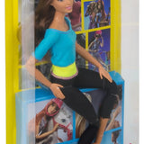 Barbie Sonsuz Hareket Bebeği Kumral Siyah Taytlı DJY08 | Toysall