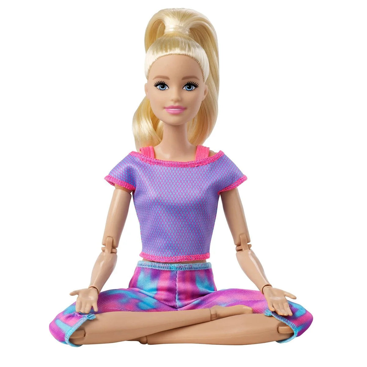 Barbie Sonsuz Hareket Bebeği Sarışın Desenli Taytlı GXF04 | Toysall