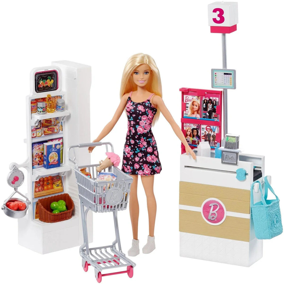 Barbie Süpermarkette Oyun Seti FRP01 | Toysall