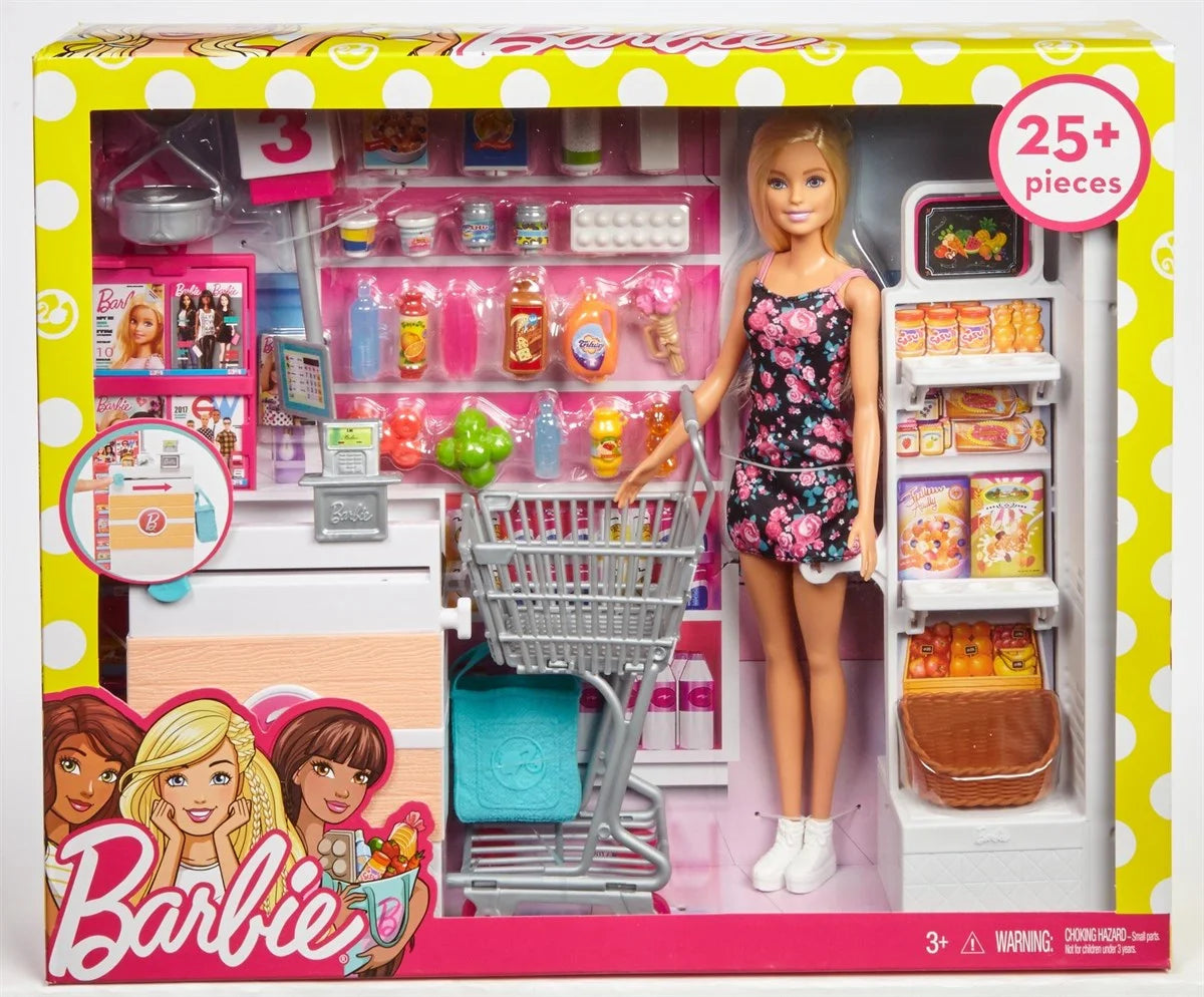 Barbie Süpermarkette Oyun Seti FRP01 | Toysall