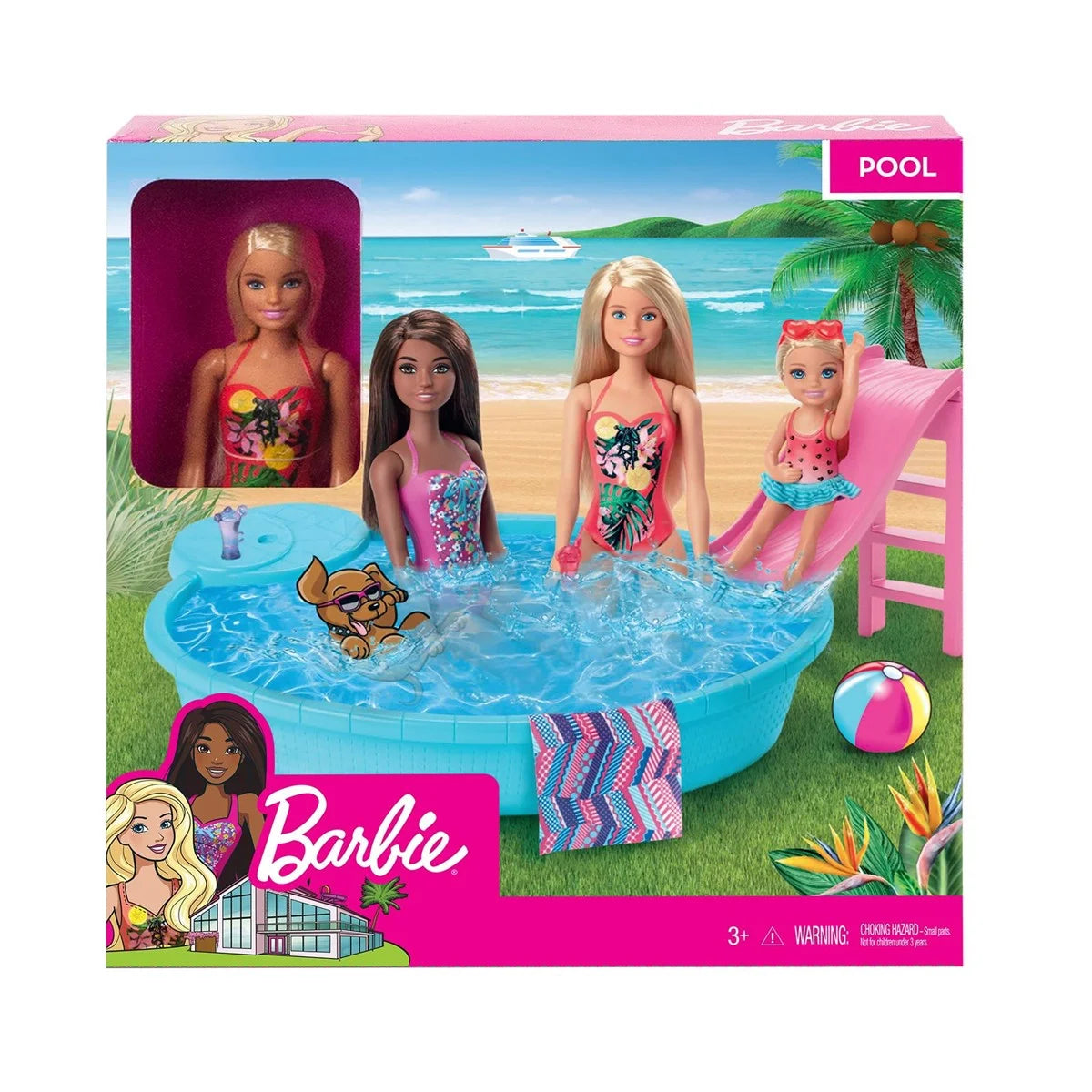 Barbie ve Eğlenceli Havuzu GHL91 | Toysall