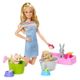 Barbie ve Hayvanlari Banyo Eğlencesinde Oyun Seti  FXH11