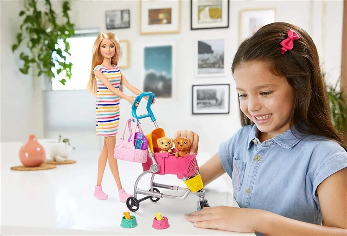 Barbie ve Köpekleri Geziyor Oyun Seti GHV92 | Toysall