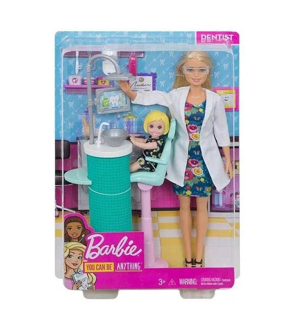 Barbie ve Meslekleri Oyun Setleri - Diş Doktoru DHB63-FXP16 | Toysall