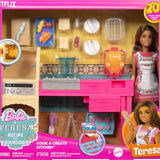 Barbie ve Teresanın Dostluk Tarifi Teresa Bebek ve Mutfak Oyun Seti JCT06