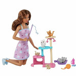 Barbie ve Yavru Kedileri Oyun Seti HHB70 | Toysall