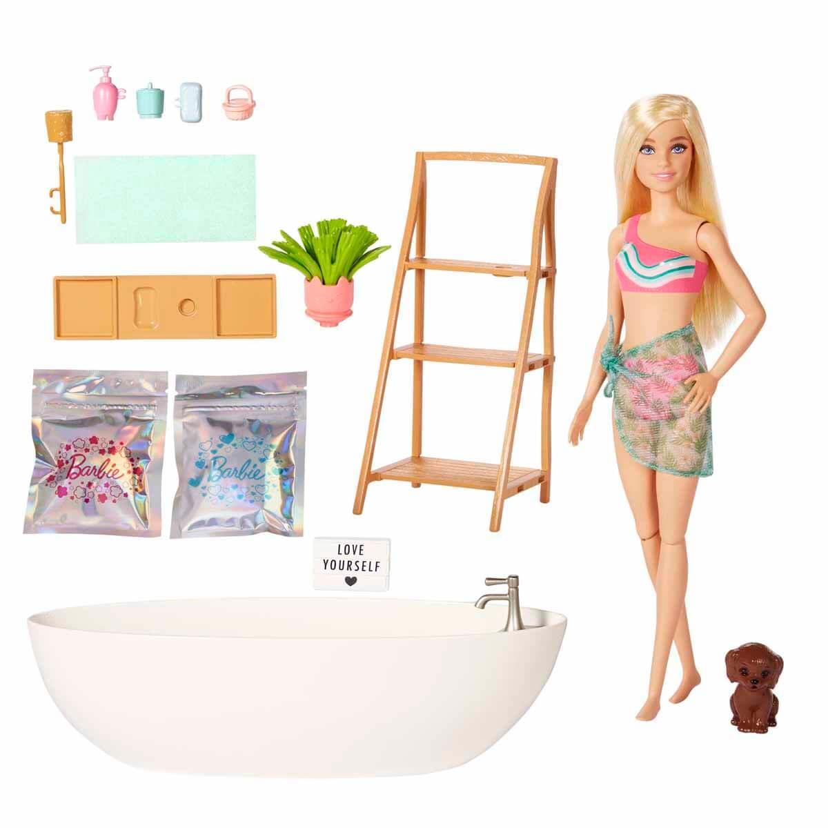 Barbie Wellness Barbie'nin Spa Günü Oyun Seti HKT92 | Toysall