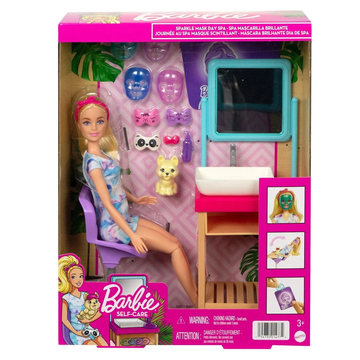 Barbie Wellness Işıltı Dolu Spa Günü Oyun Seti HCM82 | Toysall