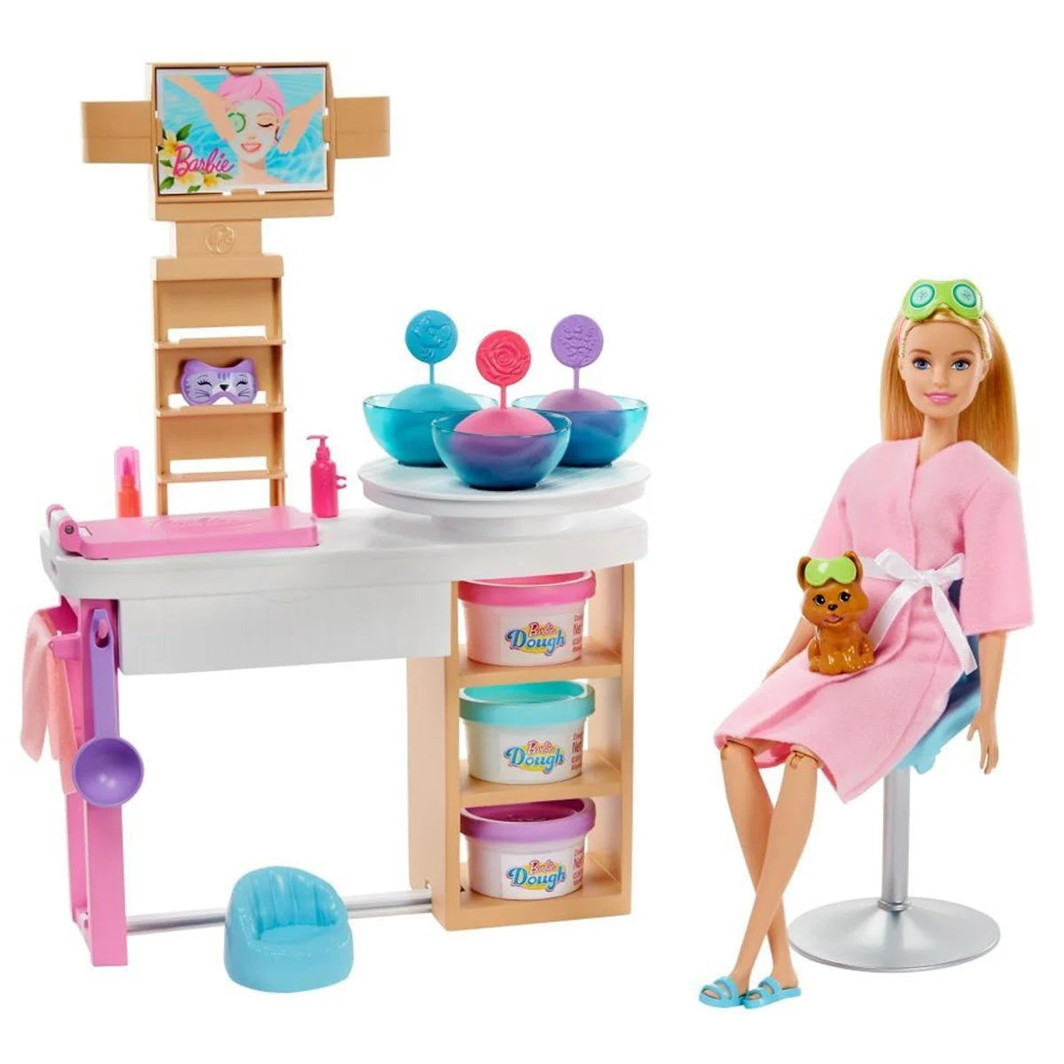 Barbie Yüz Bakımı Yapıyor Oyun Seti GJR84 | Toysall