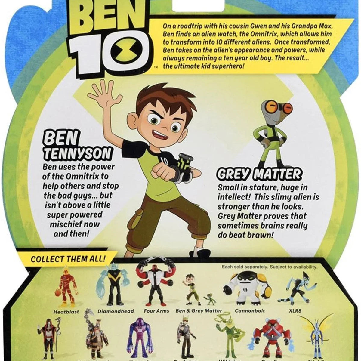 Ben 10 Aksiyon Figürleri Ben Tennyson Grey Matter  BEN43000 | Toysall