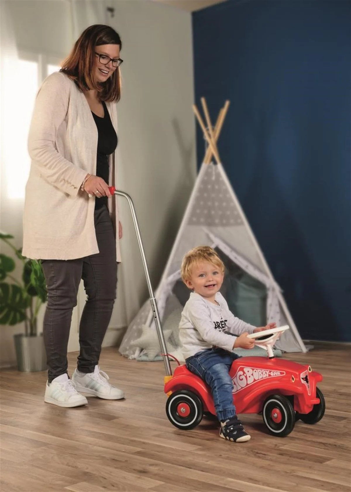 BIG Bobby Car Klasik 4 Tekerlekli Bingit Araba - Kırmızı 800001303 | Toysall