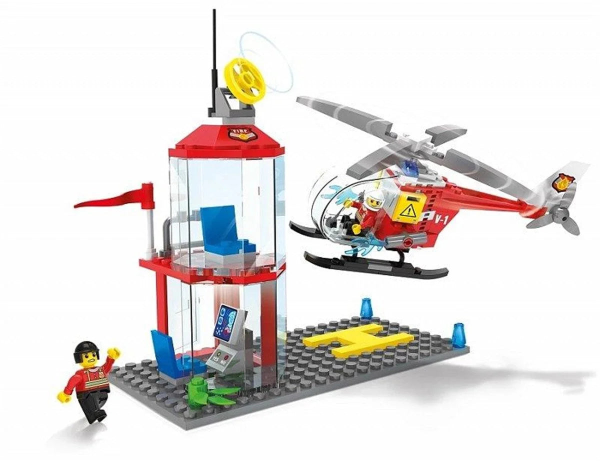 Blocki MyFireBrigade İtfaiye Helikopter Pisti KB0812 | Toysall