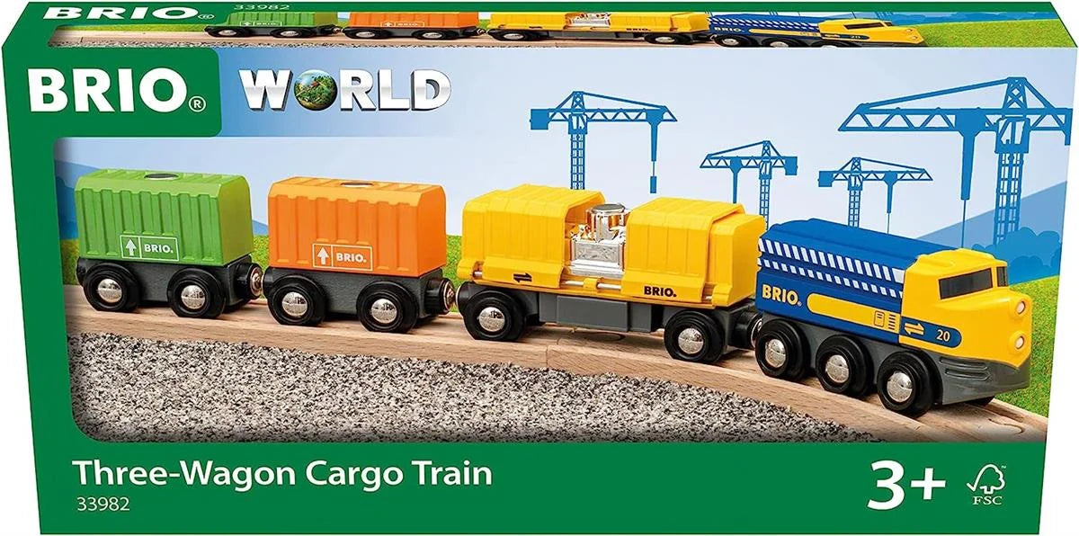 Brio 3 Vagonlu Oyuncak Kargo Treni 33982 | Toysall