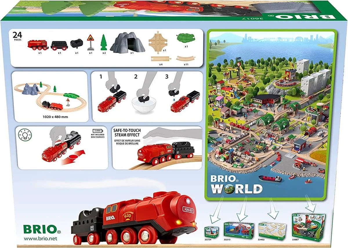 Brio Buharlı Tren Seti 36017 | Toysall