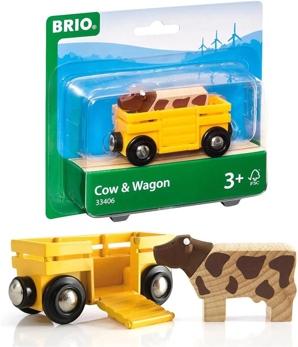 Brio İnek ve Vagon 33406 | Toysall