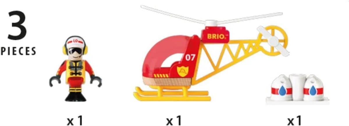 Brio İtfaiye Helikopteri 33797 | Toysall