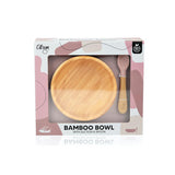 Citron Vakum Tabanlı Organik Bambu Kase Seti - Blush Pink 1073612