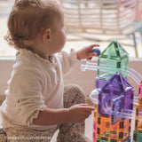 Cleverclixx Ball Run Clever Pack Manyetik Bloklar, Pastel 110 Parça