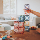 Cleverclixx Ball Run Clever Pack Manyetik Bloklar, Pastel 110 Parça