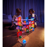 Cleverclixx Ball Run Dazzling Lights Pack Manyetik Bloklar, Intense 100 Parça