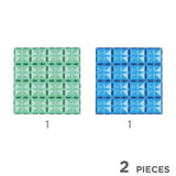 Cleverclixx Big Plates, 2 Parça - Mavi ve Yeşil