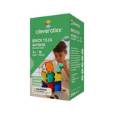 Cleverclixx Brick Tiles Pack Manyetik Bloklar, Intense 16 Parça