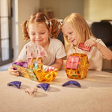 Cleverclixx Curved Pack Manyetik Bloklar, Pastel 34 Parça