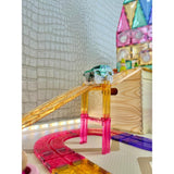 Cleverclixx Large Race Track Manyetik Bloklar, Pastel 80 Parça