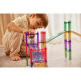 Cleverclixx Large Race Track Manyetik Bloklar, Pastel 80 Parça