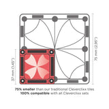 Cleverclixx Mini Tiles Travel Pack Seyahat Seti Manyetik Bloklar, Intense 28 Parça