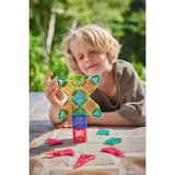 Cleverclixx Mini Tiles Travel Pack Seyahat Seti  Manyetik Bloklar, Pastel 28 Parça