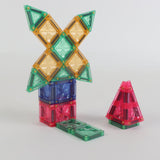 Cleverclixx Mini Tiles Travel Pack Seyahat Seti  Manyetik Bloklar, Pastel 28 Parça