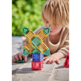 Cleverclixx Mini Tiles Travel Pack Seyahat Seti  Manyetik Bloklar, Pastel 28 Parça