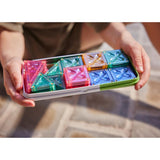 Cleverclixx Mini Tiles Travel Pack Seyahat Seti  Manyetik Bloklar, Pastel 28 Parça